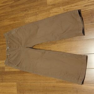 Everlane Cropped Wide Regular Denim Jeans Pants Ochre/Tan